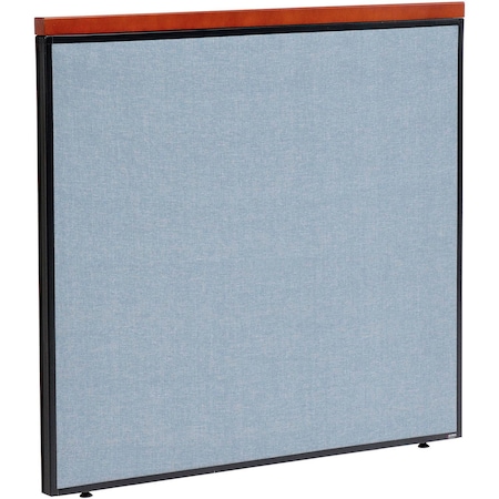 Interion By Global Industrial Interion Deluxe Office Partition Panel, 48-1/4inW x 43-1/2inH, Blue 277528BL